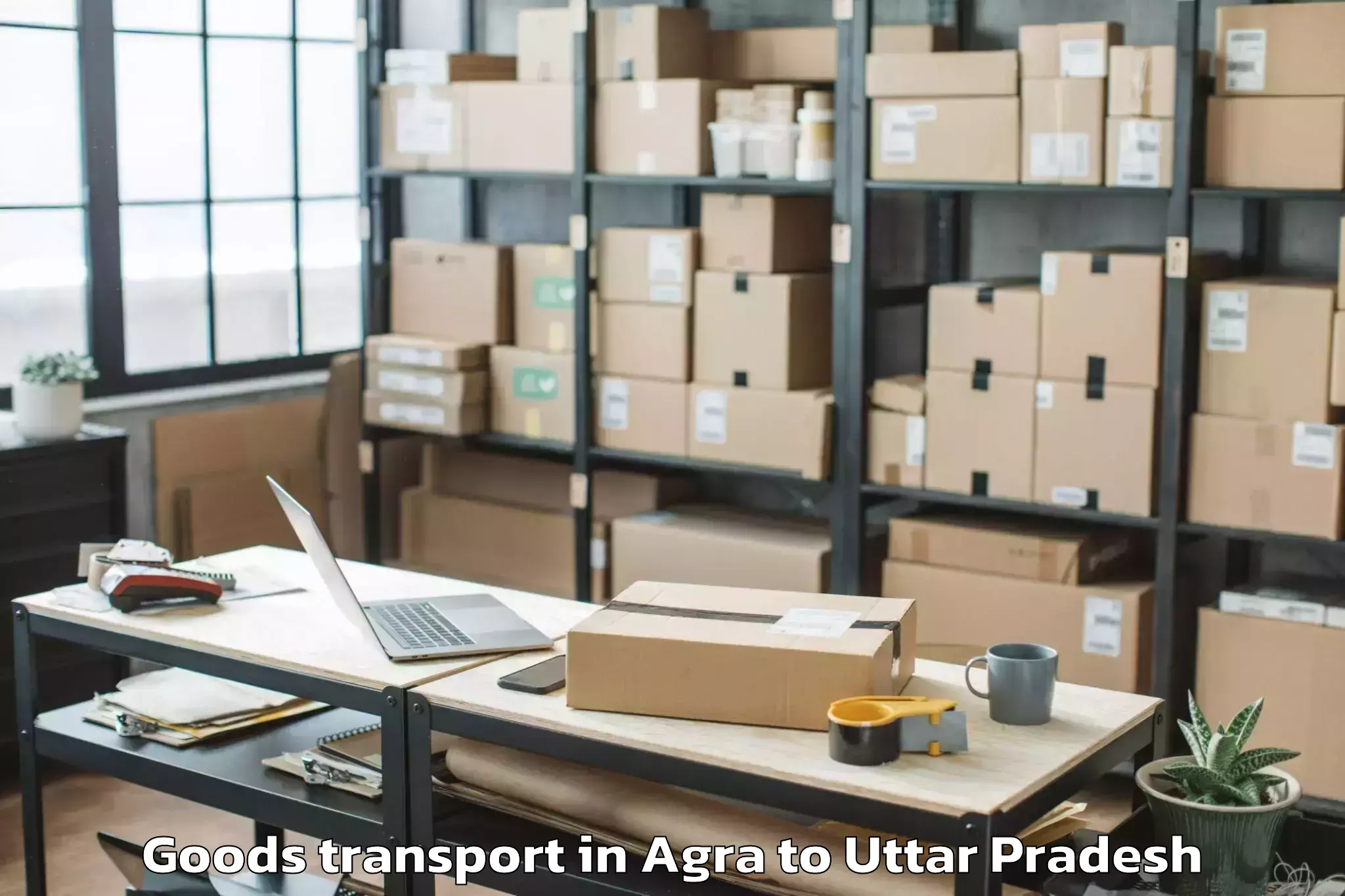 Book Agra to Bhadohi Goods Transport Online